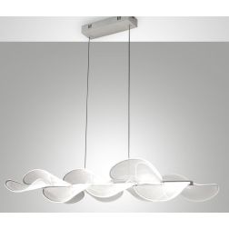 3626-49 SYLVIE GRANDE LAMPADARIO A SOSPENSIONE ULTRA MODERNO BIANCA LED 44W DI FABAS LUCE Fabas Luce - Cristalensi Shop Online 2