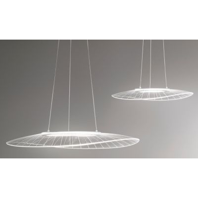 3625-45 VELA GRANDE LAMPADARIO A SOSPENSIONE MODERNO BIANCO LED 48W DI FABAS LUCE Fabas Luce - Cristalensi Shop Online