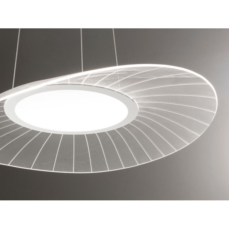 3625-45 VELA GRANDE LAMPADARIO A SOSPENSIONE MODERNO BIANCO LED 48W DI FABAS LUCE Fabas Luce - Cristalensi Shop Online