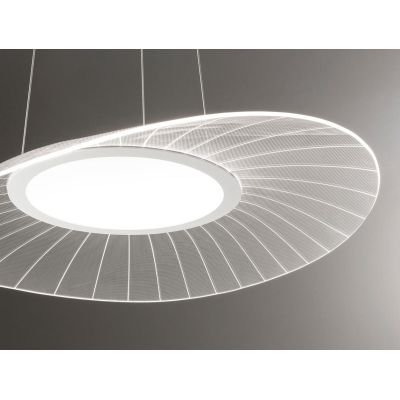 3625-40 VELA LAMPADARIO A SOSPENSIONE DESIGN MODERNO BIANCO LED 24W DI FABAS LUCE Fabas Luce - Cristalensi Shop Online