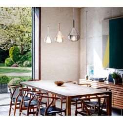 3481-48 LILA LAMPADARIO A SOSPENSIONE A BINARIO IN VETRO CON 3 PUNTI LUCE DELLA FABAS LUCE Fabas Luce - Cristalensi Shop Online