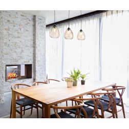 3518-49 GISELLA SOSPENSIONE A BINARIO 3 LUCI IN VETRO SOFFIATO COLORE AMBRA DI FABAS LUCE Fabas Luce - Cristalensi Shop Online 2