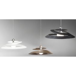 3357-40 ARAGON SOSPENSIONE MODERNA A SPIRALE COLORI BIANCO,BRONZO O NERO DELLA FABAS LUCE Fabas Luce - Cristalensi Shop Online