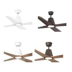 TYPHOON VENTILATORE CON LUCE LED 16W D130 CM 5 FINITURE DA ESTERNO IP44 CON TELECOMANDO FARO VENTILATORI - Cristalensi Shop Onli