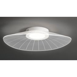 3625-61 VELA PLAFONIERA MODERNA IN METALLO BIANCO LED 24W LUCE 3000K DIMMERABILE DI FABAS LUCE Fabas Luce - Cristalensi Shop Onl