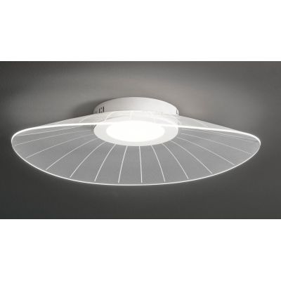 3625-61 VELA PLAFONIERA MODERNA IN METALLO BIANCO LED 24W LUCE 3000K DIMMERABILE DI FABAS LUCE Fabas Luce - Cristalensi Shop Onl