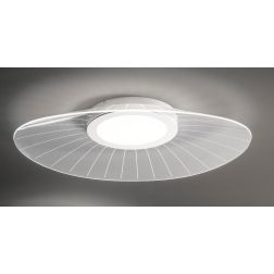 3625-65 VELA PLAFONIERA MODERNA IN METALLO BIANCO LED 40W LUCE 3000K DIMMERABILE DI FABAS LUCE Fabas Luce - Cristalensi Shop Onl