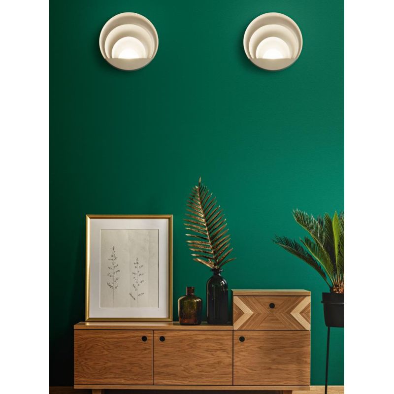 3523-21 SUNRISE APPLIQUE MODERNA IN ALLUMINIO A LED 29W DIMMERABILE IN DUE COLORI DI FABAS LUCE Fabas Luce - Cristalensi Shop On