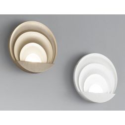 3523-21 SUNRISE APPLIQUE MODERNA IN ALLUMINIO A LED 29W DIMMERABILE IN DUE COLORI DI FABAS LUCE Fabas Luce - Cristalensi Shop On