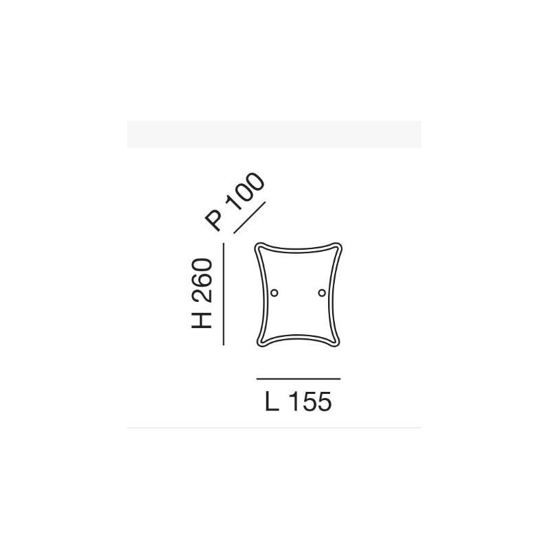 MILTON APPLIQUE IN VETRO SATINATO BIANCO 2 MISURE DESIGN MODERNO LAMPADINA ATTACCO E27