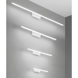 3361 NALA LAMPADA PER SPECCHIO DA BAGNO 4 MISURE IP44 LED INTEGRATO COLORI BIANCO NERO CROMO DI FABAS LUCE Fabas Luce - Cristale