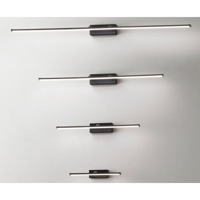 3361 NALA LAMPADA PER SPECCHIO DA BAGNO 4 MISURE IP44 LED INTEGRATO COLORI BIANCO NERO CROMO DI FABAS LUCE Fabas Luce - Cristale