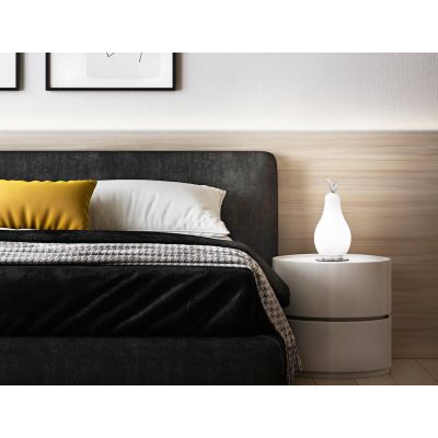 WILMA LAMPADA DA TAVOLO A PERA IN VETRO 4 COLORI TOUCH DIMMER LED 8W LUCE 3000K  MODERNA