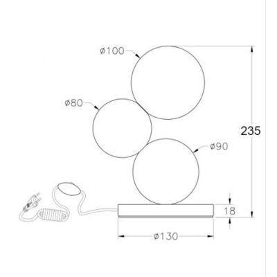 MICKY LUMETTO MODERNO IN METALLO E LEGNO 3 COLORI TOUCH DIMMER LAMPADINA G9 DIMMERABILE INCLUSA