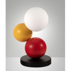 MICKY LUMETTO MODERNO IN METALLO E LEGNO 3 COLORI TOUCH DIMMER LAMPADINA G9 DIMMERABILE INCLUSA 2