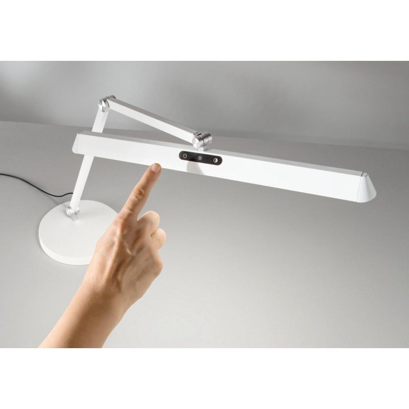 BEBA LAMPADA DA UFFICIO ORIENTABILE BIANCA O ANTRACITE LED 12W CCT LUCE DIMMERABILE MODERNA