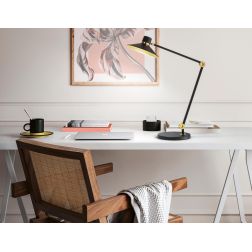 PANAREA LAMPADA DA TAVOLO ORIENTABILE BIANCA O NERA LED 10W CCT LUCE DIMMERABILE MODERNA 2