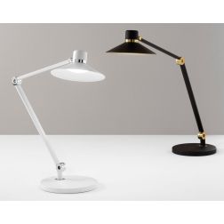 PANAREA LAMPADA DA TAVOLO ORIENTABILE BIANCA O NERA LED 10W CCT LUCE DIMMERABILE MODERNA