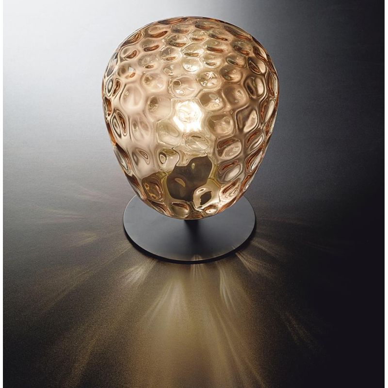 3518-30 GISELLA LAMPADA DA TAVOLO IN VETRO SOFFIATO COLORE AMBRA DI FABAS LUCE Fabas Luce - Cristalensi Shop Online