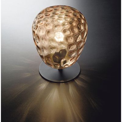 3518-30 GISELLA LAMPADA DA TAVOLO IN VETRO SOFFIATO COLORE AMBRA DI FABAS LUCE Fabas Luce - Cristalensi Shop Online