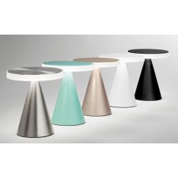 3386-35 NEUTRA LAMPADA DA TAVOLO PIRAMIDALE IN METALLO A LED 5 COLORI DI FABAS LUCE Fabas Luce - Cristalensi Shop Online