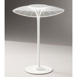3625-30 VELA LAMPADA DA TAVOLO IN METALLO BIANCO DAL DESIGN MODERNO LED 12W DI FABAS LUCE Fabas Luce - Cristalensi Shop Online