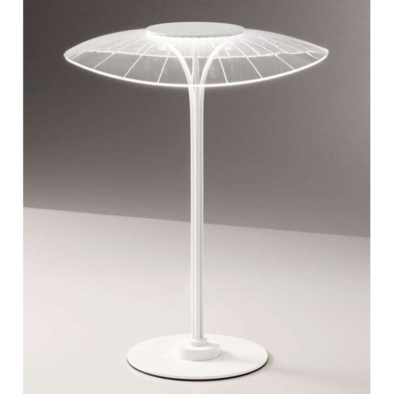 3625-30 VELA LAMPADA DA TAVOLO IN METALLO BIANCO DAL DESIGN MODERNO LED 12W DI FABAS LUCE Fabas Luce - Cristalensi Shop Online