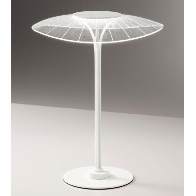 3625-30 VELA LAMPADA DA TAVOLO IN METALLO BIANCO DAL DESIGN MODERNO LED 12W DI FABAS LUCE Fabas Luce - Cristalensi Shop Online