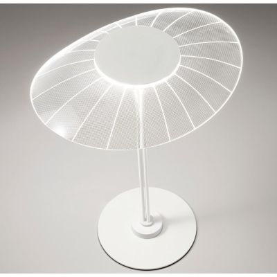 3625-30 VELA LAMPADA DA TAVOLO IN METALLO BIANCO DAL DESIGN MODERNO LED 12W DI FABAS LUCE Fabas Luce - Cristalensi Shop Online