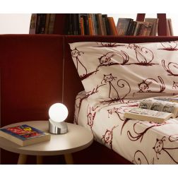 3360-30 GRAVITY LAMPADA DA TAVOLO ORIGINALE LED 5W TOUCH DIMMER BIANCO NERO NICKEL DI FABAS LUCE Fabas Luce - Cristalensi Shop O 2