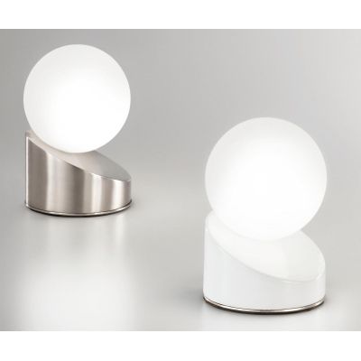3360-30 GRAVITY LAMPADA DA TAVOLO ORIGINALE LED 5W TOUCH DIMMER BIANCO NERO NICKEL DI FABAS LUCE Fabas Luce - Cristalensi Shop O