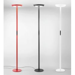 FIZZ PIANTANA MODERNA LED 60W LUCE CCT DIMMERABILE H178 CM METALLO 3 COLORI