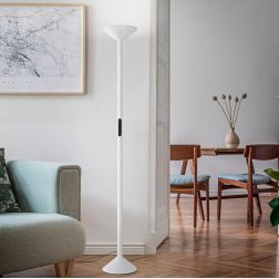 TRATTO PIANTANA MODERNA LED 50W LUCE CCT DIMMERABILE H175 CM METALLO 3 COLORI 2