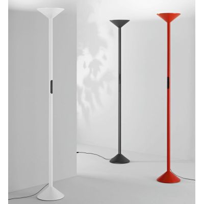 TRATTO PIANTANA MODERNA LED 50W LUCE CCT DIMMERABILE H175 CM METALLO 3 COLORI