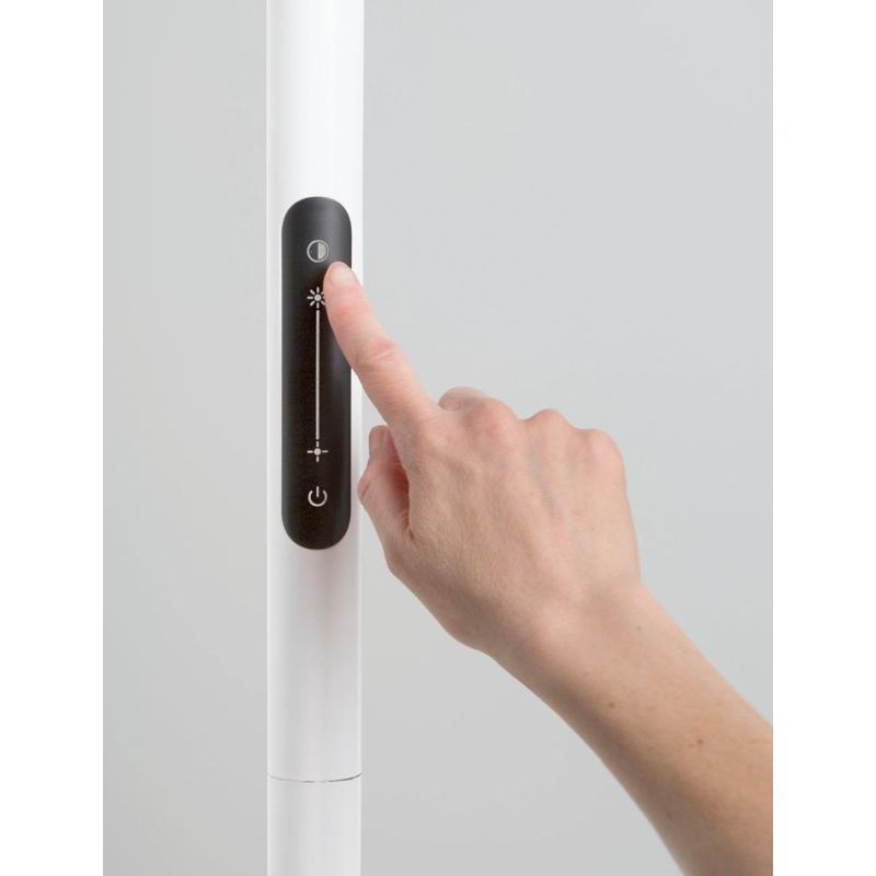 TRATTO PIANTANA MODERNA LED 50W LUCE CCT DIMMERABILE H175 CM METALLO 3 COLORI