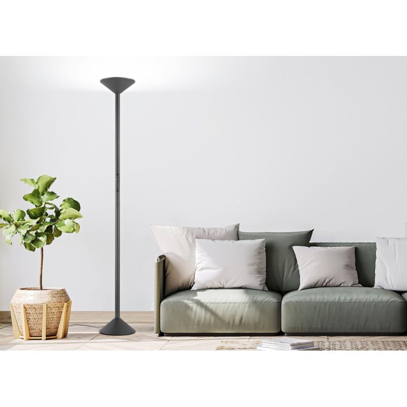 TRATTO PIANTANA MODERNA LED 50W LUCE CCT DIMMERABILE H175 CM METALLO 3 COLORI