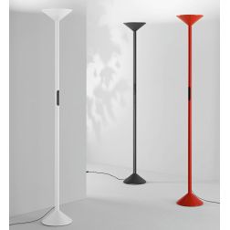 TRATTO PIANTANA MODERNA LED 50W LUCE CCT DIMMERABILE H175 CM METALLO 3 COLORI