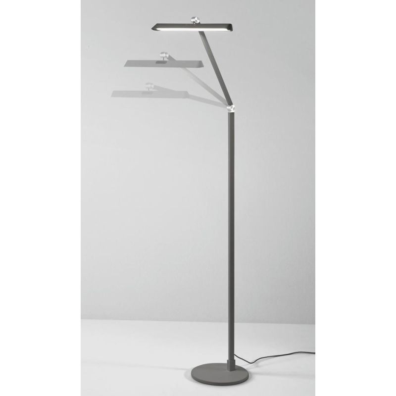 BEBA LAMPADA DA TERRA ORIENTABILE BIANCA O ANTRACITE LED 12W CCT LUCE DIMMERABILE MODERNA