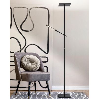 3550-10 IDEAL PIANTANA A DOPPIA EMISSIONE DI LUCE NERA O BIANCA DIMMERABILE E ORIENTABILE DI FABAS Fabas Luce - Cristalensi Shop