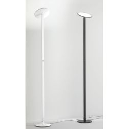 3551-12 REGINA LAMPADA DA TERRA ORIENTABILE METALLO NERO O BIANCO DIMMERABILE DI FABAS LUCE Fabas Luce - Cristalensi Shop Online