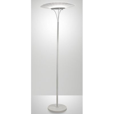 3625-10 VELA LAMPADA DA TERRA IN METALLO BIANCO DAL DESIGN MODERNO LED 24W DI FABAS LUCE Fabas Luce - Cristalensi Shop Online