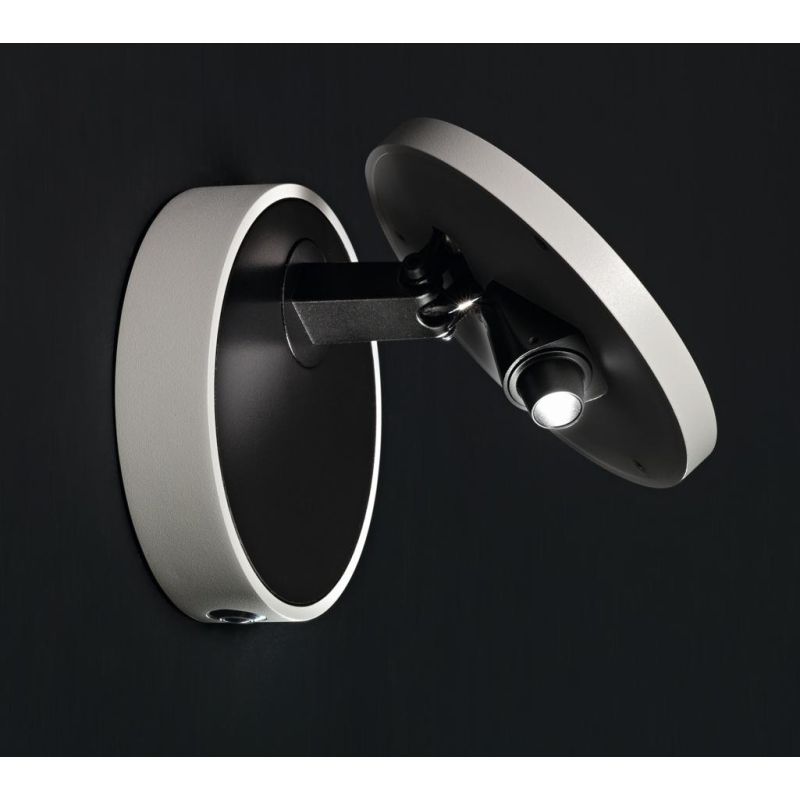 3452-21 ARA APPLIQUE MODERNA ORIENTABILE CON DOPPIA ILLUMINAZIONE LED 12W NERA o BIANCA DI FABAS LUC Fabas Luce - Cristalensi Sh