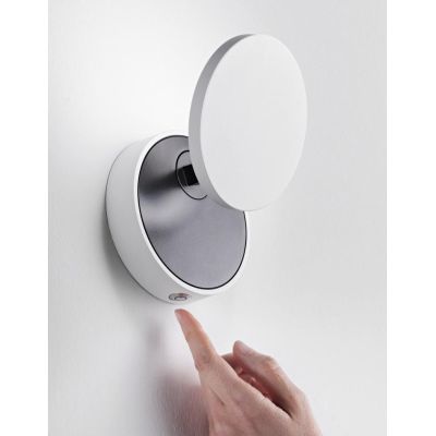 3452-21 ARA APPLIQUE MODERNA ORIENTABILE CON DOPPIA ILLUMINAZIONE LED 12W NERA o BIANCA DI FABAS LUC Fabas Luce - Cristalensi Sh