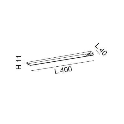 RIVA PROFILO SOTTOPENSILE ALLUMINIO 2 MISURE RICARICABILE, FISSAGGIO A MAGNETE, LED DIMMERABILE, SENSORE MOVIMENTO
