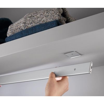 RIVA PROFILO SOTTOPENSILE ALLUMINIO 2 MISURE RICARICABILE, FISSAGGIO A MAGNETE, LED DIMMERABILE, SENSORE MOVIMENTO