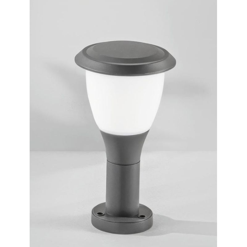 THIAGO PALO DA GIARDINO 2 MISURE IP65 ALLUMINIO ANTRACITE LAMPADINA ATTACCO E27 CLASSICO