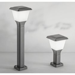 LENA PALO DA GIARDINO 2 MISURE IP65 ALLUMINIO ANTRACITE LAMPADINA ATTACCO E27 CLASSICO