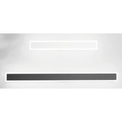 JASON APPLIQUE LINEARE 2 MISURE IP65 ALLUMINIO BIANCO E ANTRACITE LED INTEGRATO LUCE 3000K MODERNA
