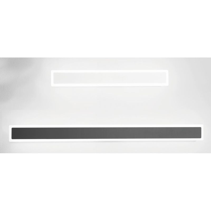 JASON APPLIQUE LINEARE 2 MISURE IP65 ALLUMINIO BIANCO E ANTRACITE LED INTEGRATO LUCE 3000K MODERNA