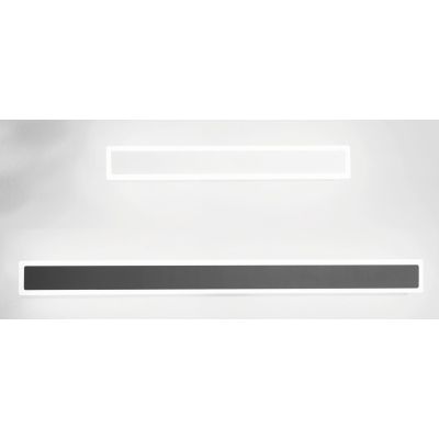 JASON APPLIQUE LINEARE 2 MISURE IP65 ALLUMINIO BIANCO E ANTRACITE LED INTEGRATO LUCE 3000K MODERNA